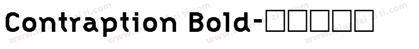 Contraption Bold字体转换